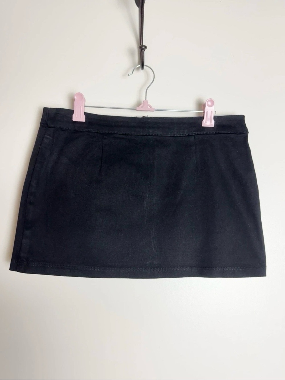 Sweet Love Black Cotton Mini Skirt